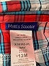 Matt's Scooter 100% Cotton Plaid Red Long Sleeve Button-Down Shirt 9-12 MO / 12 MO - photo 3