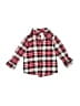 Carter's 100% Cotton Plaid Red Long Sleeve Button-Down Shirt 6-9 MO / 9 MO - photo 1