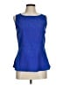 Ann Taylor Blue Sleeveless Blouse Size 6 - photo 1