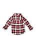 Carter's 100% Cotton Plaid Red Long Sleeve Button-Down Shirt 6-9 MO / 9 MO - photo 2