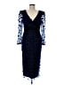 Mac Duggal 100% Polyester Blue Cocktail Dress Size 8 - photo 1