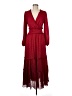 Max Studio 100% Polyester Burgundy Casual Dress Size M - photo 1