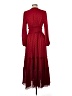 Max Studio 100% Polyester Burgundy Casual Dress Size M - photo 2