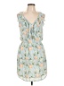 Eight Sixty 100% Polyester Floral Blue Casual Dress Size L - photo 1
