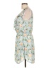 Eight Sixty 100% Polyester Floral Blue Casual Dress Size L - photo 5