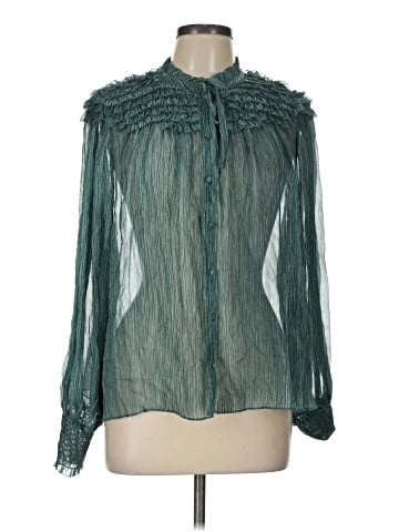 Ulla Johnson Long Sleeve Silk Top (view 1)