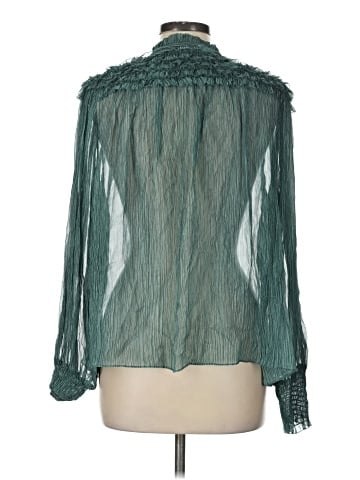 Ulla Johnson Long Sleeve Silk Top (view 2)