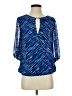 Vince Camuto 100% Polyester Blue 3/4 Sleeve Blouse Size XS - photo 1