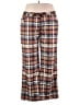 Unbranded 100% Polyester Plaid Brown Casual Pants Size 4X - photo 1