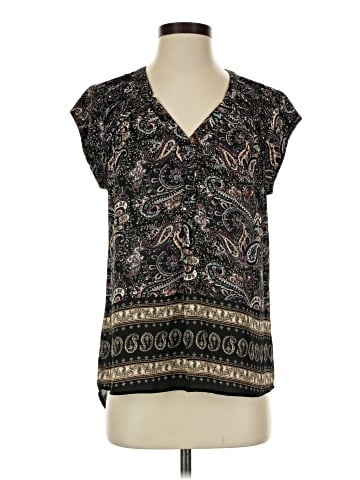 Black Rainn Short Sleeve Blouse (view 1)