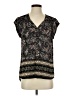 Black Rainn 100% Polyester Black Short Sleeve Blouse Size S - photo 1