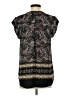 Black Rainn 100% Polyester Black Short Sleeve Blouse Size S - photo 2