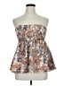 Shein Paisley Ivory Brown Tube Top Size XL - photo 1