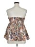 Shein Paisley Ivory Brown Tube Top Size XL - photo 2
