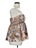 Shein Paisley Ivory Brown Tube Top Size XL - photo 4