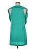 Theory 100% Viscose Teal Short Sleeve Blouse Size M - photo 2