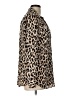 Ann Taylor 100% Polyester Animal Print Brown Long Sleeve Blouse Size L - photo 4