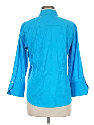 KIRKLAND Signature 3/4 Sleeve Button-Down Shirt (view 2)