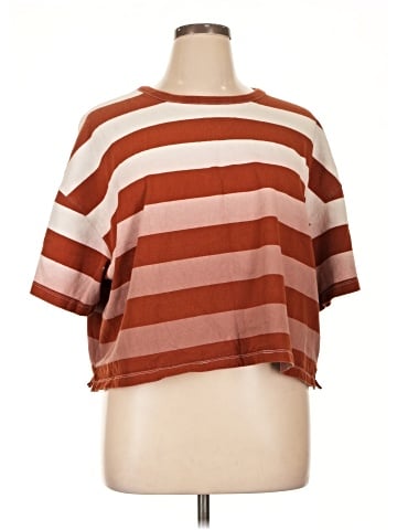 Madewell Dip-Dye Oversized Tee in Groton Stripe (view 1)