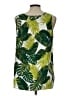 Time and Tru 100% Polyester Green Sleeveless Blouse Size L - photo 2