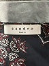 Sandro Paisley Black 3/4 Sleeve Blouse Size Med (2) - photo 7
