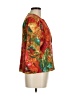 Chico's 100% Cotton Print Red Blazer Size Med (1) - photo 4