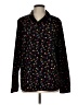 CAbi 100% Polyester Print Black Long Sleeve Blouse Size L - photo 1