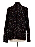 CAbi 100% Polyester Print Black Long Sleeve Blouse Size L - photo 2