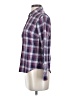 Garnet Hill 100% Cotton Plaid Maroon Purple Long Sleeve Button-Down Shirt Size 00 (petite) - photo 5