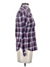 Garnet Hill 100% Cotton Plaid Maroon Purple Long Sleeve Button-Down Shirt Size 00 (petite) - photo 4