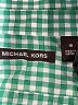Michael Kors 100% Cotton Checkered-gingham Green Long Sleeve Button-Down Shirt Size 16 - photo 3
