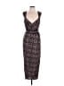 Saylor 100% Polyester Print Black Cocktail Dress Size L - photo 1