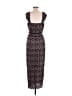 Saylor 100% Polyester Print Black Cocktail Dress Size L - photo 2