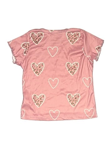 Pink Velvet Short Sleeve T-Shirt (view 2)