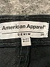 American Apparel 100% Cotton Black Jeans Size 28 waist - photo 4