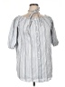 Assorted Brands 100% Cotton Gray Short Sleeve Blouse Size XL - photo 1