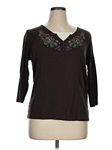 Basic Editions 3/4 Sleeve Top (view 1)