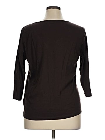 Basic Editions 3/4 Sleeve Top (view 2)