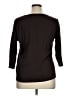 Basic Editions Brown 3/4 Sleeve Top Size XL - photo 2