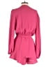 Fraiche by J 100% Polyester Solid Pink Romper Size L - photo 2