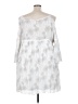 Avenue 100% Polyester White Casual Dress Size 26 - 28 Plus - photo 2