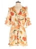Entro 100% Polyester Floral Orange Romper Size M - photo 1