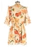 Entro 100% Polyester Floral Orange Romper Size M - photo 2