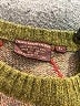 Comptoir des Cotonniers 100% Wool Argyle Brown Wool Pullover Sweater Size Lg (3) - photo 7