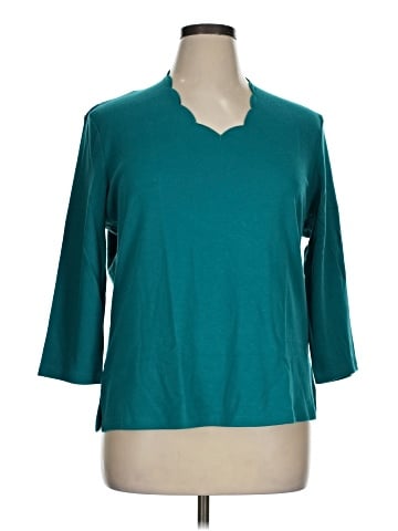Draper's & Damon's 3/4 Sleeve Top (view 1)