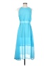 Angvns Color Block Blue Cocktail Dress Size XS (estimated) - photo 1