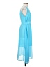 Angvns Color Block Blue Cocktail Dress Size XS (estimated) - photo 4