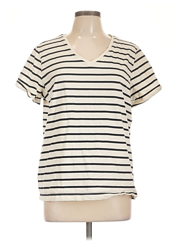 Pre-owned Assorted Brands Short Sleeve T-shirt In Ivory
