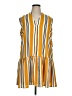 Nine West 100% Polyester Stripes Yellow Casual Dress Size XL - photo 1