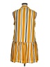 Nine West 100% Polyester Stripes Yellow Casual Dress Size XL - photo 2
